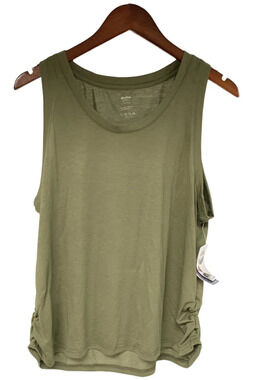 Shadow Sport Women's Ruched Tank Olive - Regular